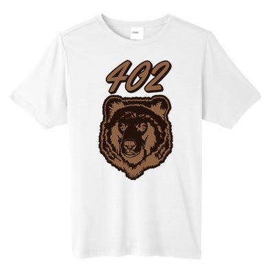 402 Bear Face Fat Brown Grizzly Lover Beartober Week 2024 Tall Fusion ChromaSoft Performance T-Shirt