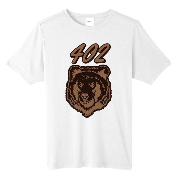 402 Bear Face Fat Brown Grizzly Lover Beartober Week 2024 Tall Fusion ChromaSoft Performance T-Shirt