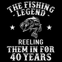 40th Birthday Fisherman Fishing Legend 16 in Basic Backpack