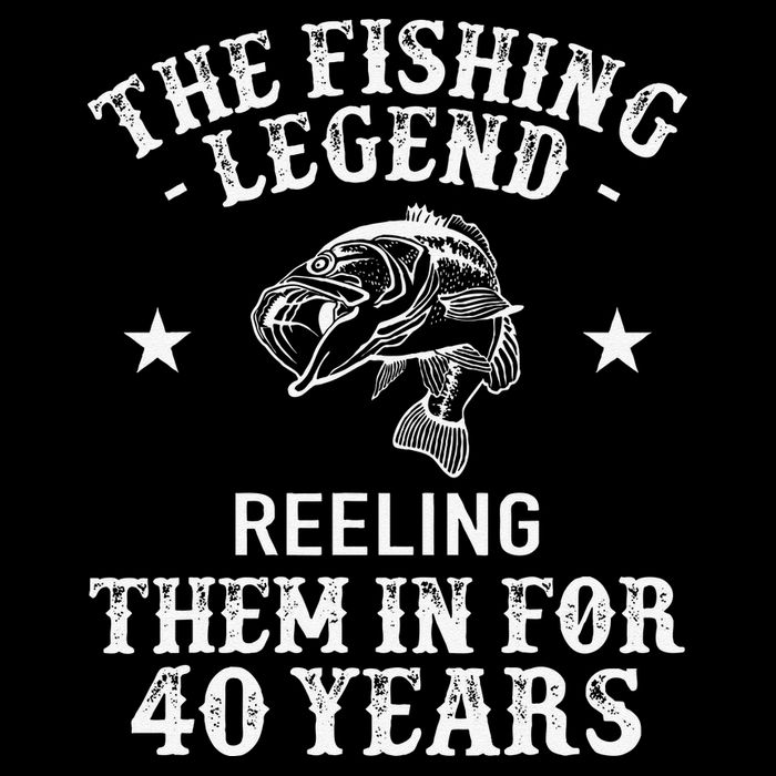 40th Birthday Fisherman Fishing Legend 16 in Basic Backpack