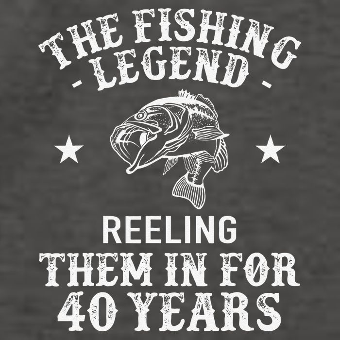 40th Birthday Fisherman Fishing Legend Vector Backpack