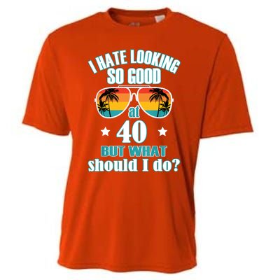 40th Birthday For Men Women 40th Anniversary Cooling Performance Crew T-Shirt