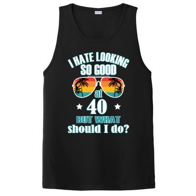 40th Birthday For Men Women 40th Anniversary PosiCharge Competitor Tank