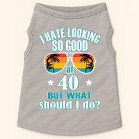 40th Birthday For Men Women 40th Anniversary Doggie Tank