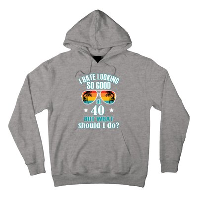 40th Birthday For Men Women 40th Anniversary Hoodie