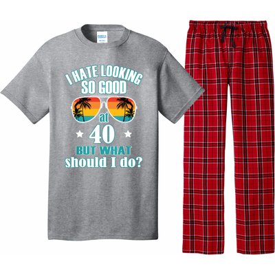 40th Birthday For Men Women 40th Anniversary Pajama Set