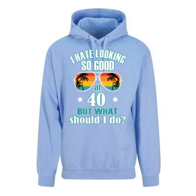 40th Birthday For Men Women 40th Anniversary Unisex Surf Hoodie