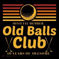 40th Birthday Funny Golf Old Balls Club Member Golfer Tall T-Shirt