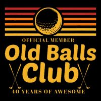 40th Birthday Funny Golf Old Balls Club Member Golfer Drawstring Bag