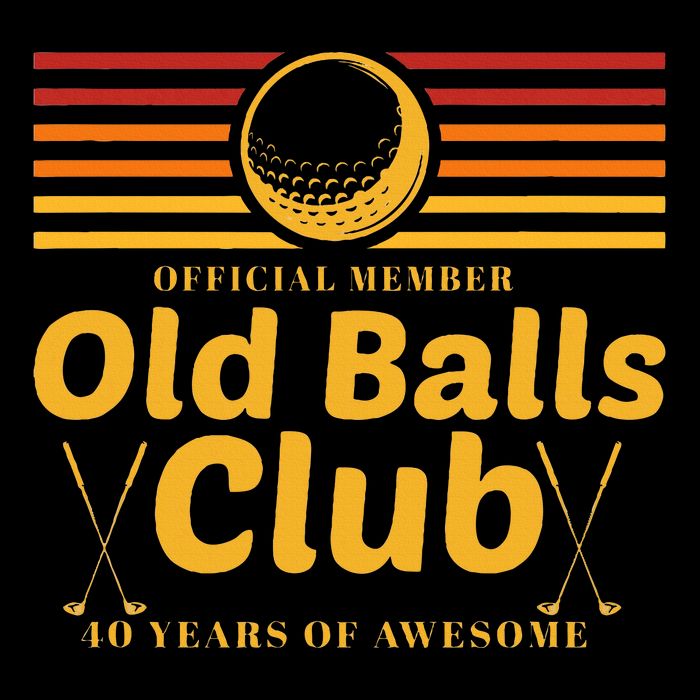 40th Birthday Funny Golf Old Balls Club Member Golfer Drawstring Bag