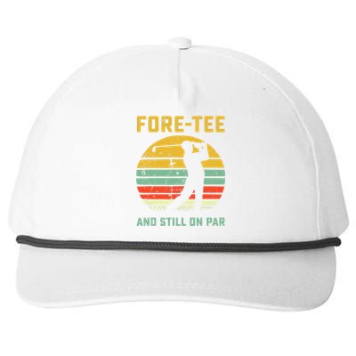 40th Birthday Funny Golf Old Balls Club Member Golfer Snapback Five-Panel Rope Hat