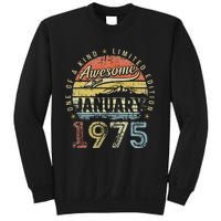 48th Birthday Gift Awesome Since January 1975 48 Year Old Sweatshirt