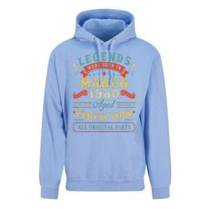 43rd Birthday Gift 43 Years Old Legends Born March 1980 Unisex Surf Hoodie