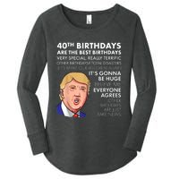 40th Birthday Gift Funny Trump Quote Shirt For m.e.n shirt Women's Perfect Tri Tunic Long Sleeve Shirt