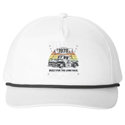 45th Birthday Gift Pickup Truck Born 1978 Gift Snapback Five-Panel Rope Hat