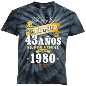 43rd Birthday Gift For In Spanish Regalo Cumpleanos 43 Kids Tie-Dye T-Shirt