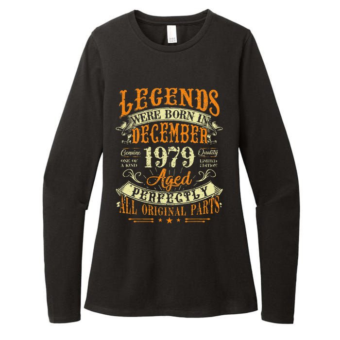 43th Birthday Gift 43 Years Old Legends Born December 1979 Womens CVC Long Sleeve Shirt