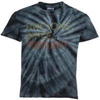 43th Birthday Gift Awesome Since February 1980 43 Year Old Cute Kids Tie-Dye T-Shirt