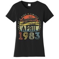 40th Birthday Gift Awesome Since April 1983 40 Year Old Women's T-Shirt