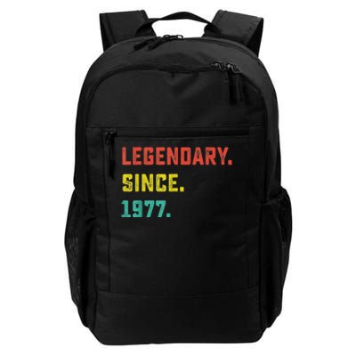 46th Birthday Gift Vintage Legendary Since 1977 46 Year Old Daily Commute Backpack