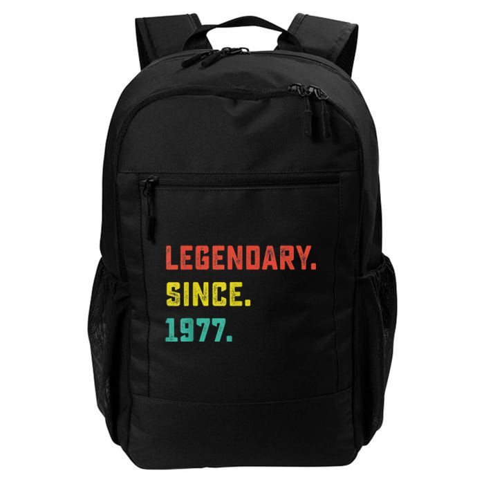 46th Birthday Gift Vintage Legendary Since 1977 46 Year Old Daily Commute Backpack