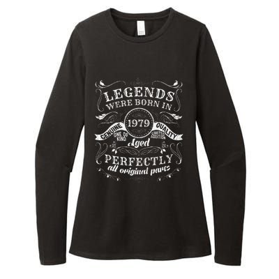 44th Birthday Gift Vintage Legends Born In 1979 44 Years Old Womens CVC Long Sleeve Shirt