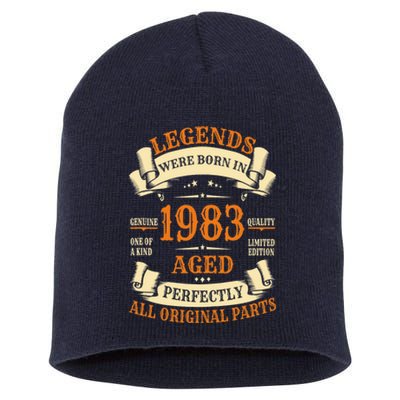 40th Birthday Gift Vintage Legends Born in 1983 40 years old Tank Top Short Acrylic Beanie