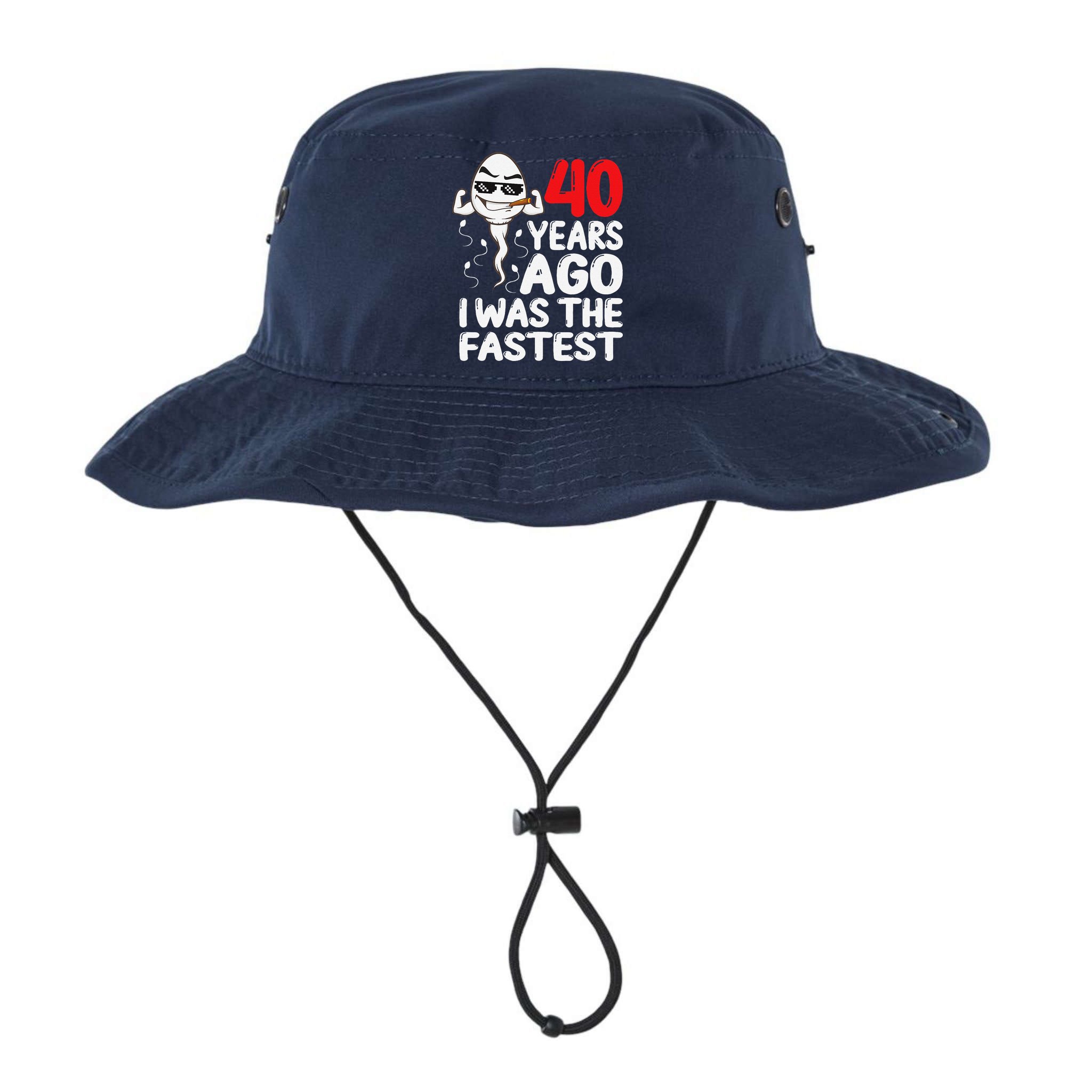 40th Birthday Gag Dress 40 Years Ago I Was The Fastest Funny Bucket Hat
