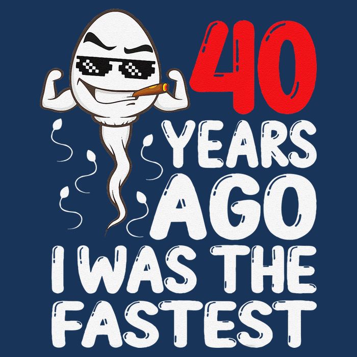 40th Birthday Gag Dress 40 Years Ago I Was The Fastest Funny Womens T-Shirt