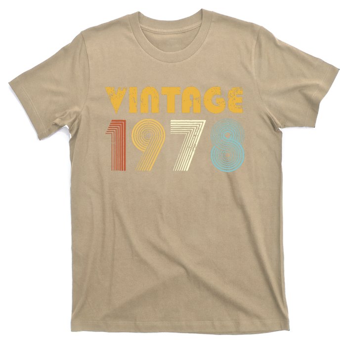 41th Birthday Gift Vintage 1978 Distressed Men Women T-Shirt