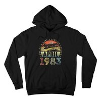 40th Birthday Gift Awesome Since April 1983 40 Year Old Hoodie