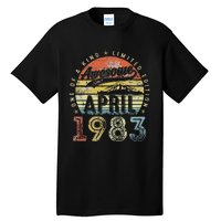 40th Birthday Gift Awesome Since April 1983 40 Year Old Tall T-Shirt