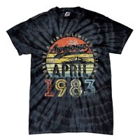 40th Birthday Gift Awesome Since April 1983 40 Year Old Tie-Dye T-Shirt