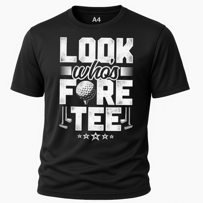 40th Birthday Golfer Golfing 40 Bday Gift For Golf Player Cooling Performance Crew T-Shirt