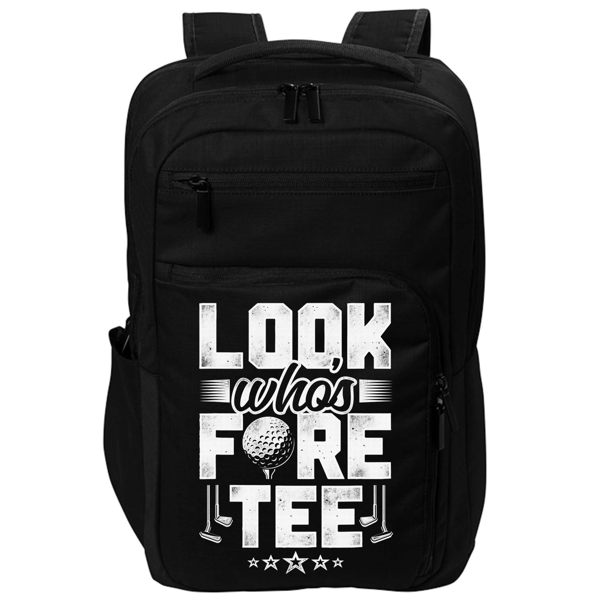 40th Birthday Golfer Golfing 40 Bday Gift For Golf Player Impact Tech Backpack