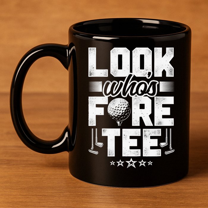 40th Birthday Golfer Golfing 40 Bday Gift For Golf Player 11oz C Handle Ceramic Mug