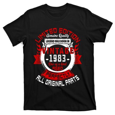 41st Birthday Gift Vintage Legends Born In 1983 41 Years Old T-Shirt