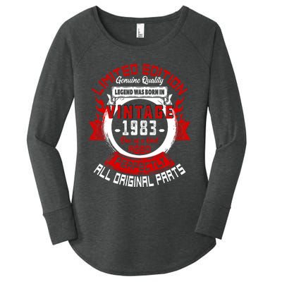 41st Birthday Gift Vintage Legends Born In 1983 41 Years Old Women's Perfect Tri Tunic Long Sleeve Shirt