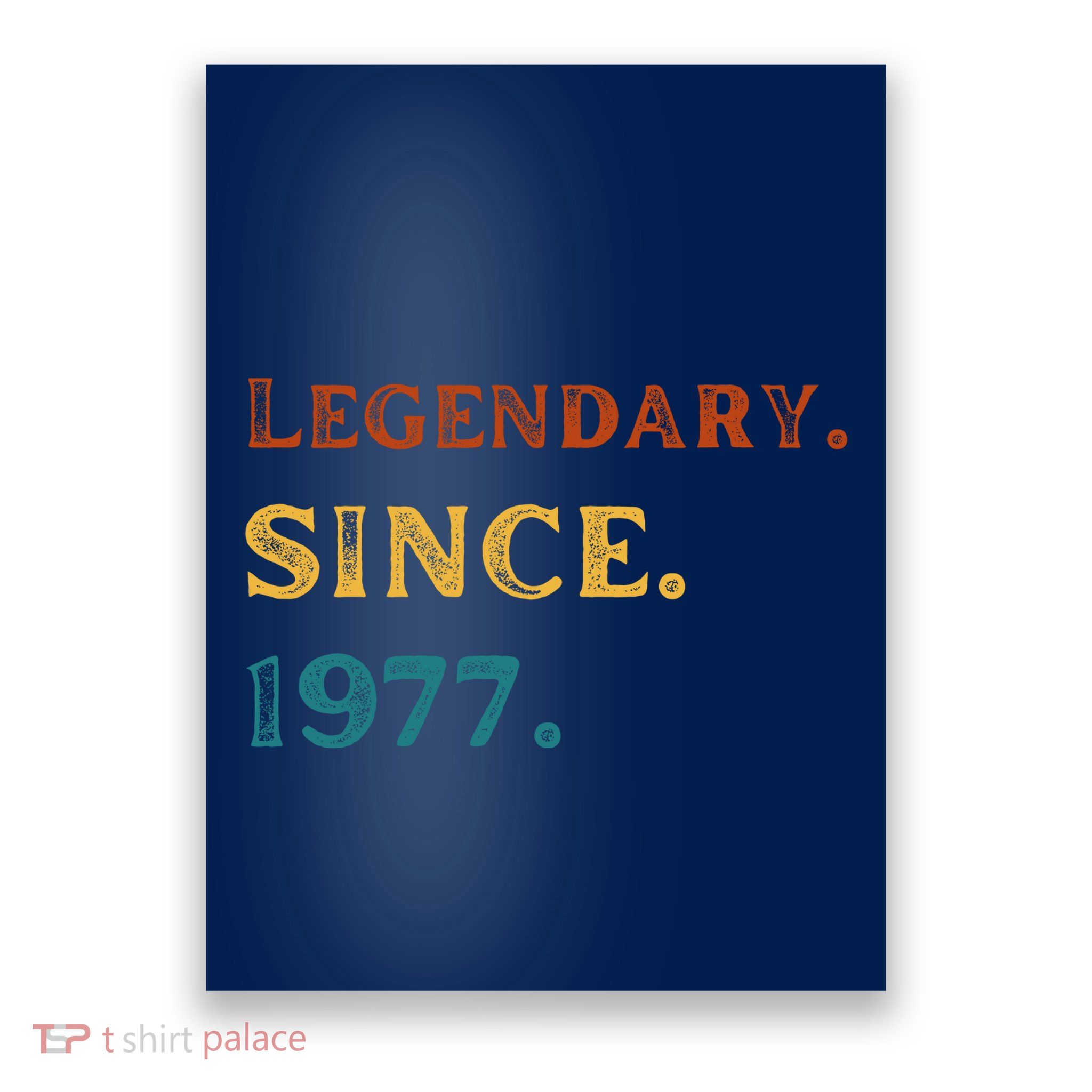 46th Birthday Gift Vintage Legendary Since 1977 46 Year Old Poster