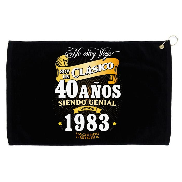 40th Birthday Gift For In Spanish Regalo Cumpleanos 40 Grommeted Golf Towel