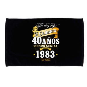 40th Birthday Gift For In Spanish Regalo Cumpleanos 40 Microfiber Hand Towel