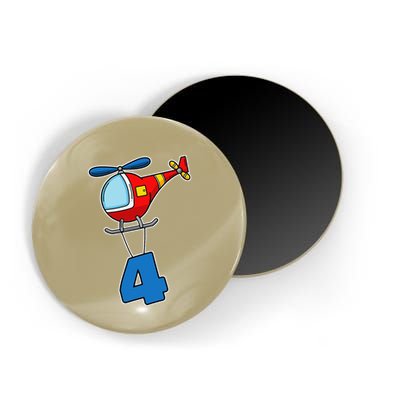 4th Birthday Gift For A I Funny Helicopters Magnet