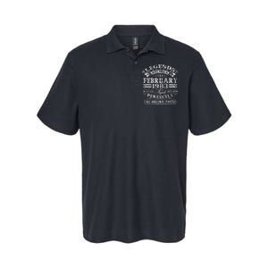 40th Birthday Gift Legends Born In February 1983 40 Year Old Cute Softstyle Adult Sport Polo