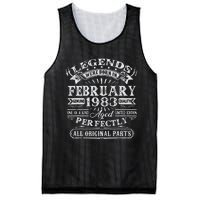 40th Birthday Gift Legends Born In February 1983 40 Year Old Cute Mesh Reversible Basketball Jersey Tank