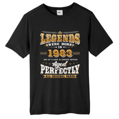 40th Birthday Gift Vintage Legends Born In 1983 40 Years Old Cute Tall Fusion ChromaSoft Performance T-Shirt