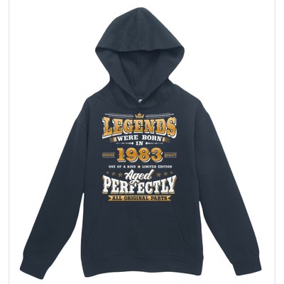 40th Birthday Gift Vintage Legends Born In 1983 40 Years Old Cute Urban Pullover Hoodie