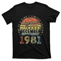 41th Birthday Gift Awesome Since December 1981 41 Year Old T-Shirt