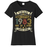 40th Birthday Gift Vintage February 1983 Limited Edition Women's T-Shirt