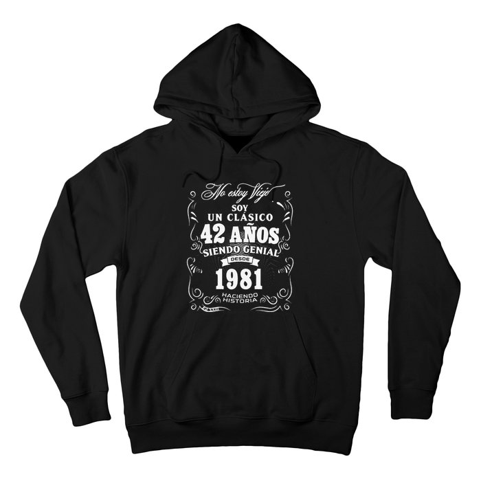 42nd Birthday Gift For In Spanish Regalo Cumpleanos 42 Hoodie