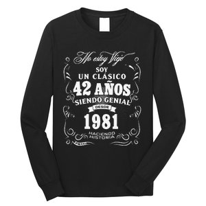 42nd Birthday Gift For In Spanish Regalo Cumpleanos 42 Long Sleeve Shirt